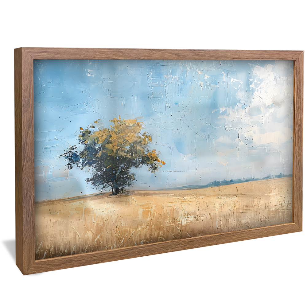 Brushstrokes Linen Fields V1205 Canvas