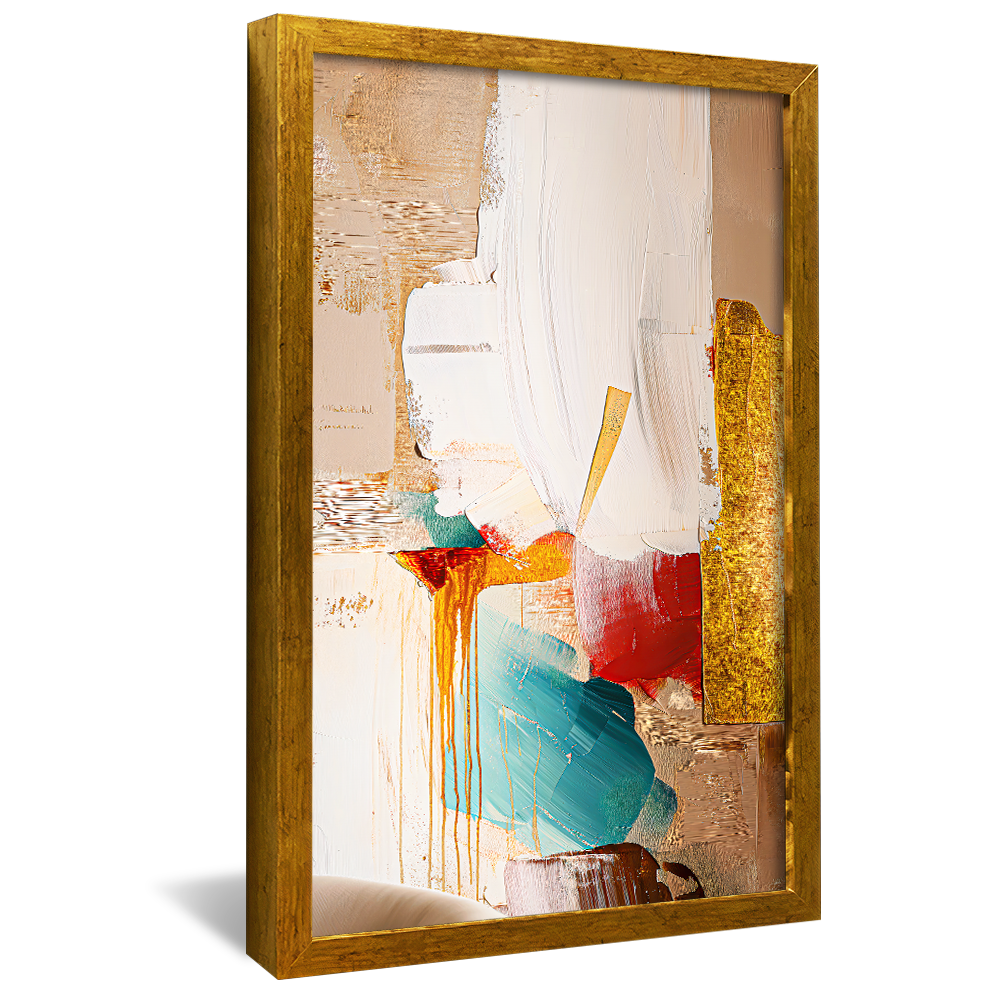 Brushstrokes of Paint on Canvas V1210 Canvas