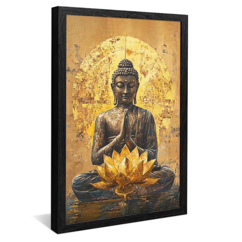 Buddha E Lotús V2035 Canvas