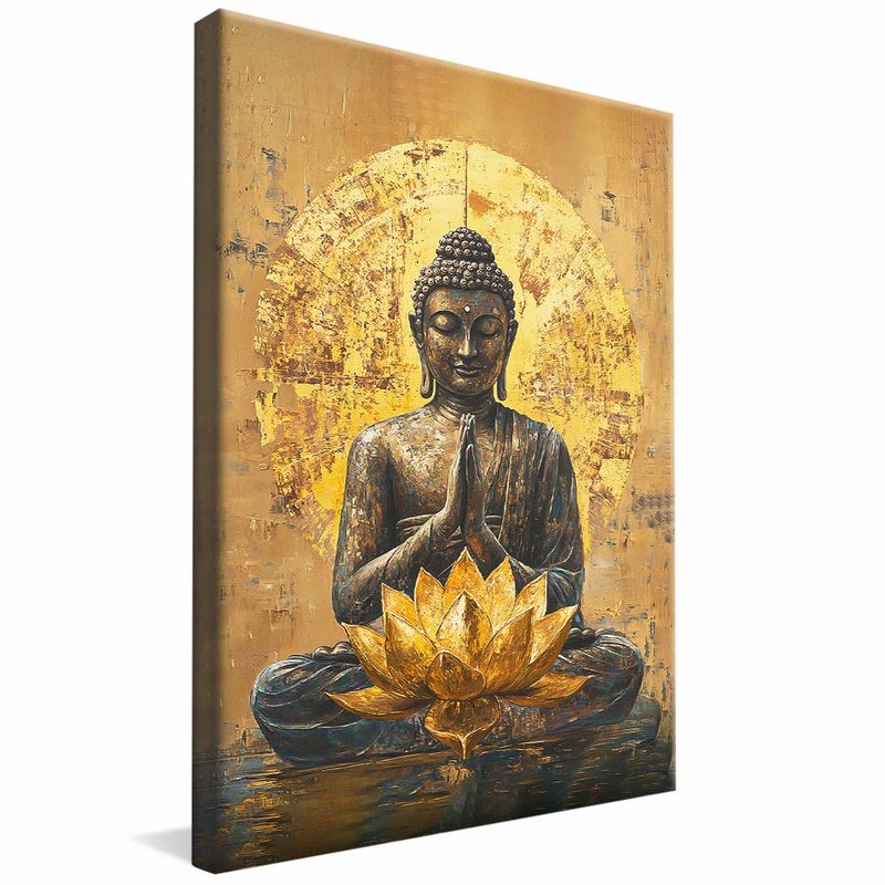 Buddha E Lotús V2035 Canvas