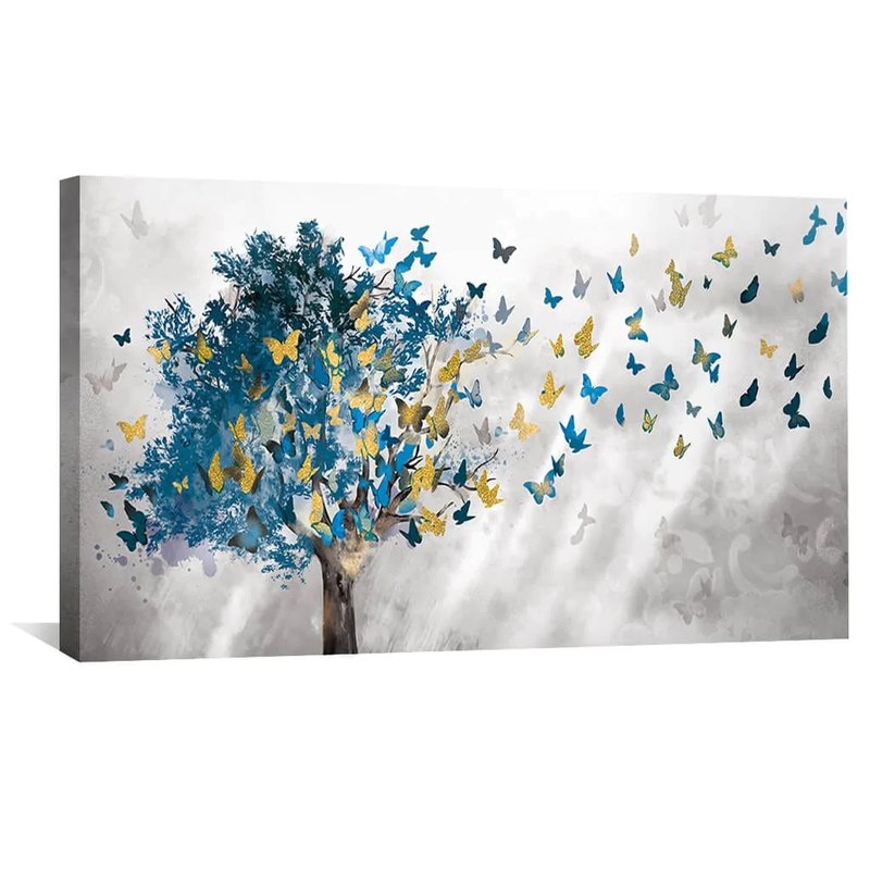 Butterfly Leaves Canvas