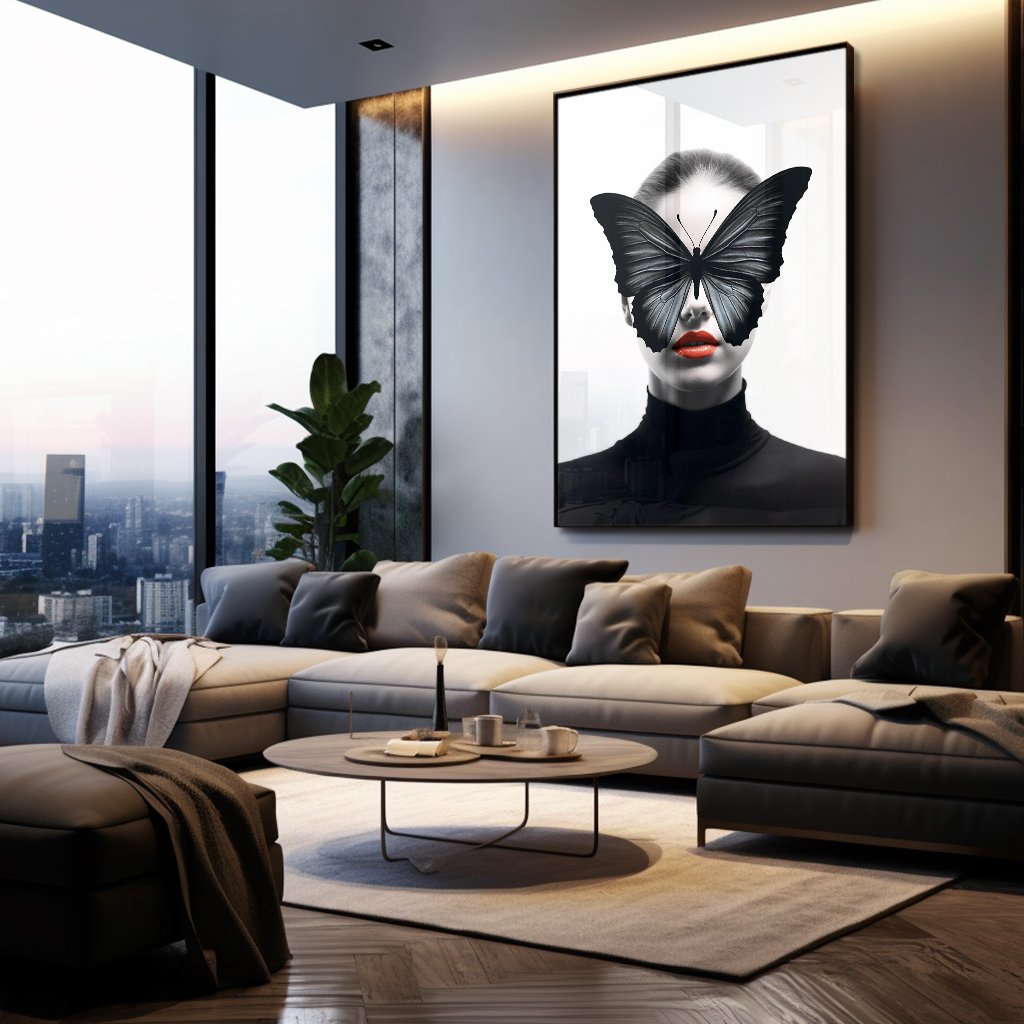 Butterfly Woman Art Canvas