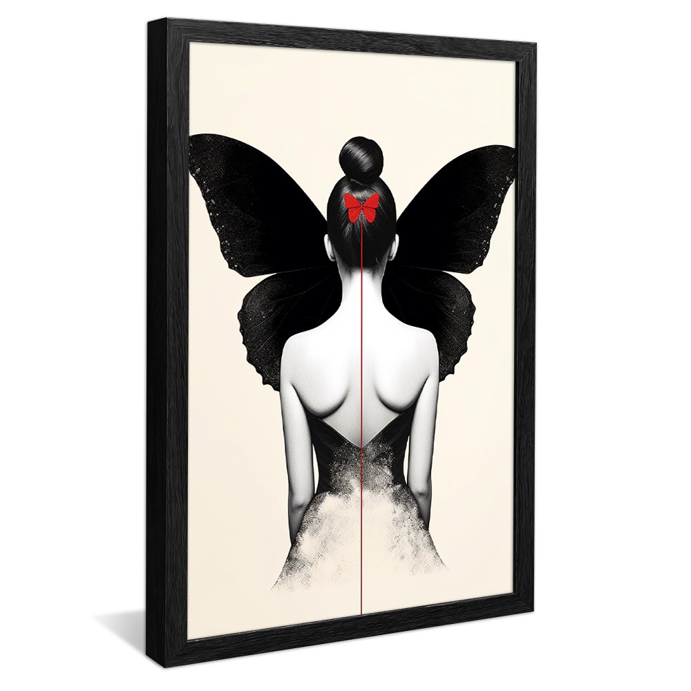 Butterfly Woman Clean Canvas