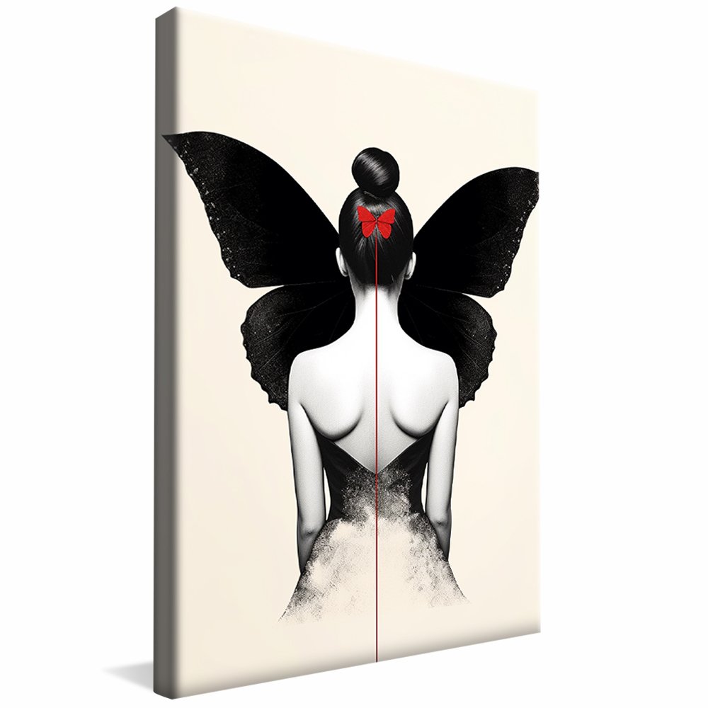 Butterfly Woman Clean Canvas