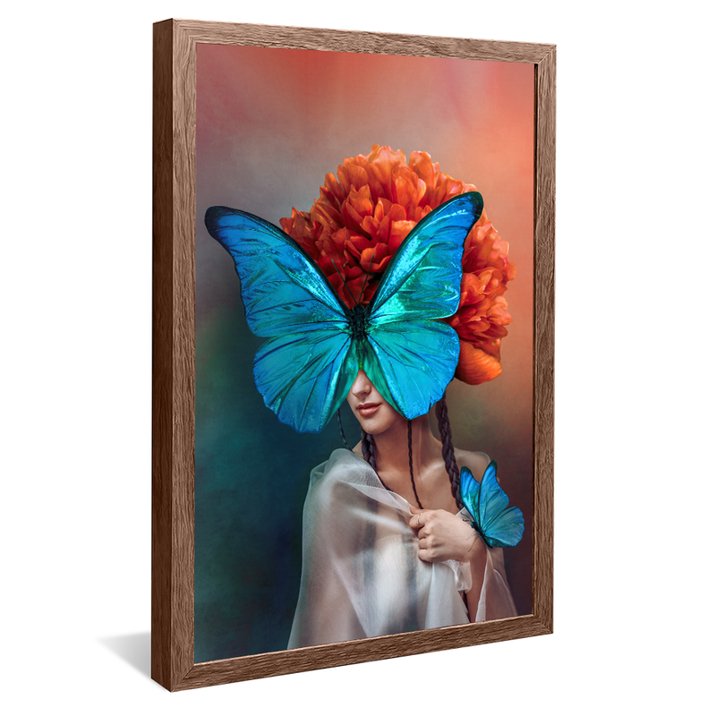 Butterfly in Painting V1303 Canvas