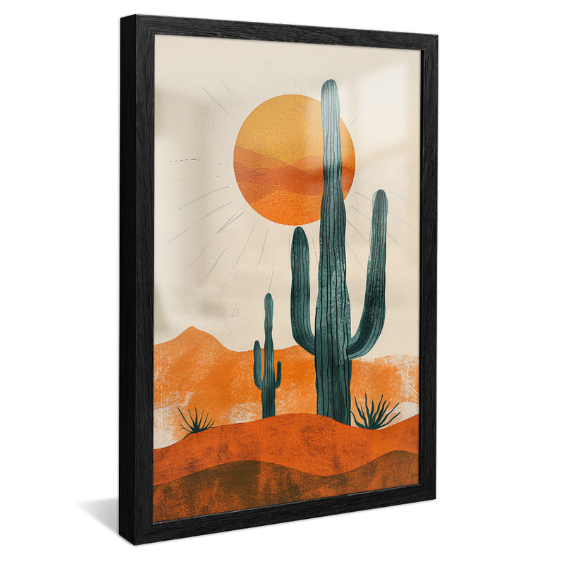 Cactus in the Desert V1174 Canvas