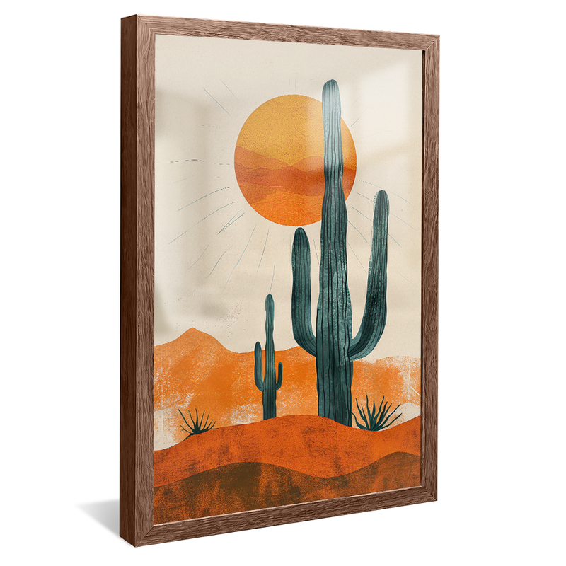 Cactus in the Desert V1174 Canvas