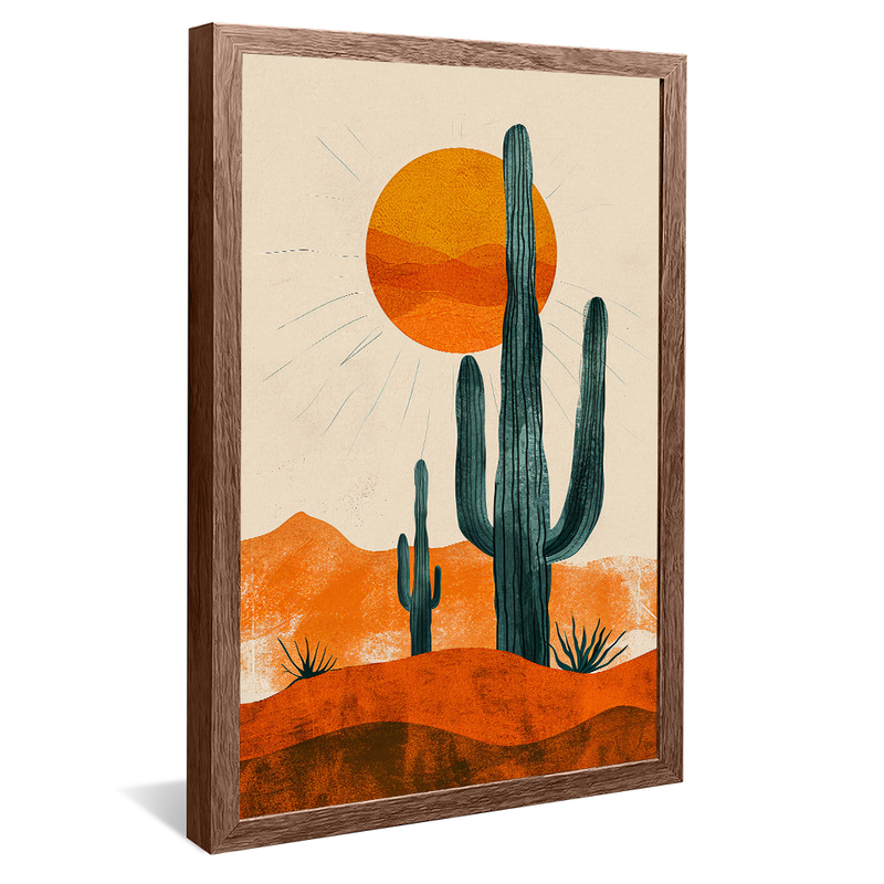 Cactus in the Desert V1174 Canvas