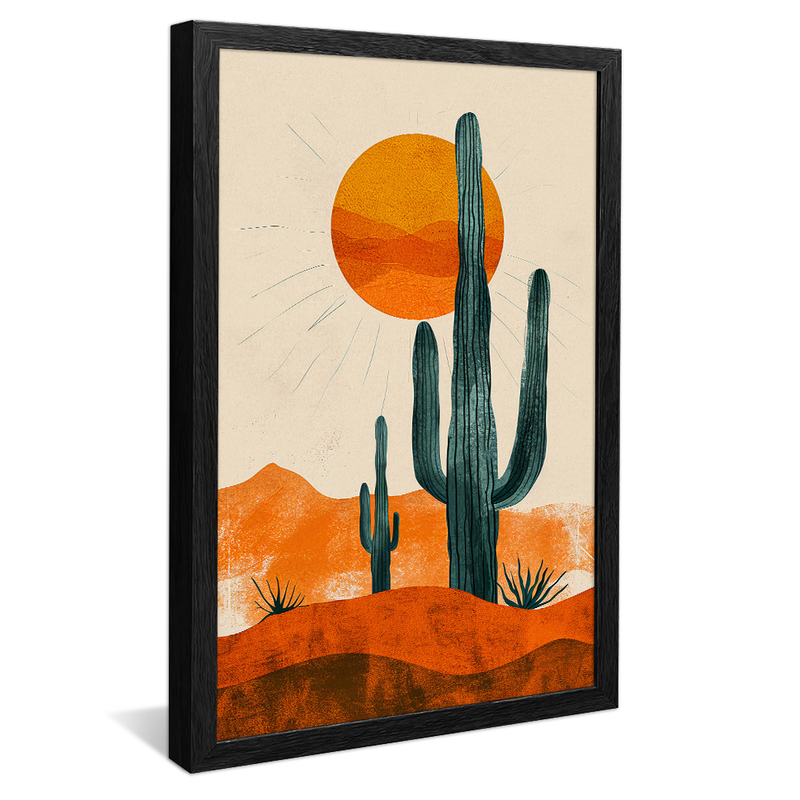 Cactus in the Desert V1174 Canvas