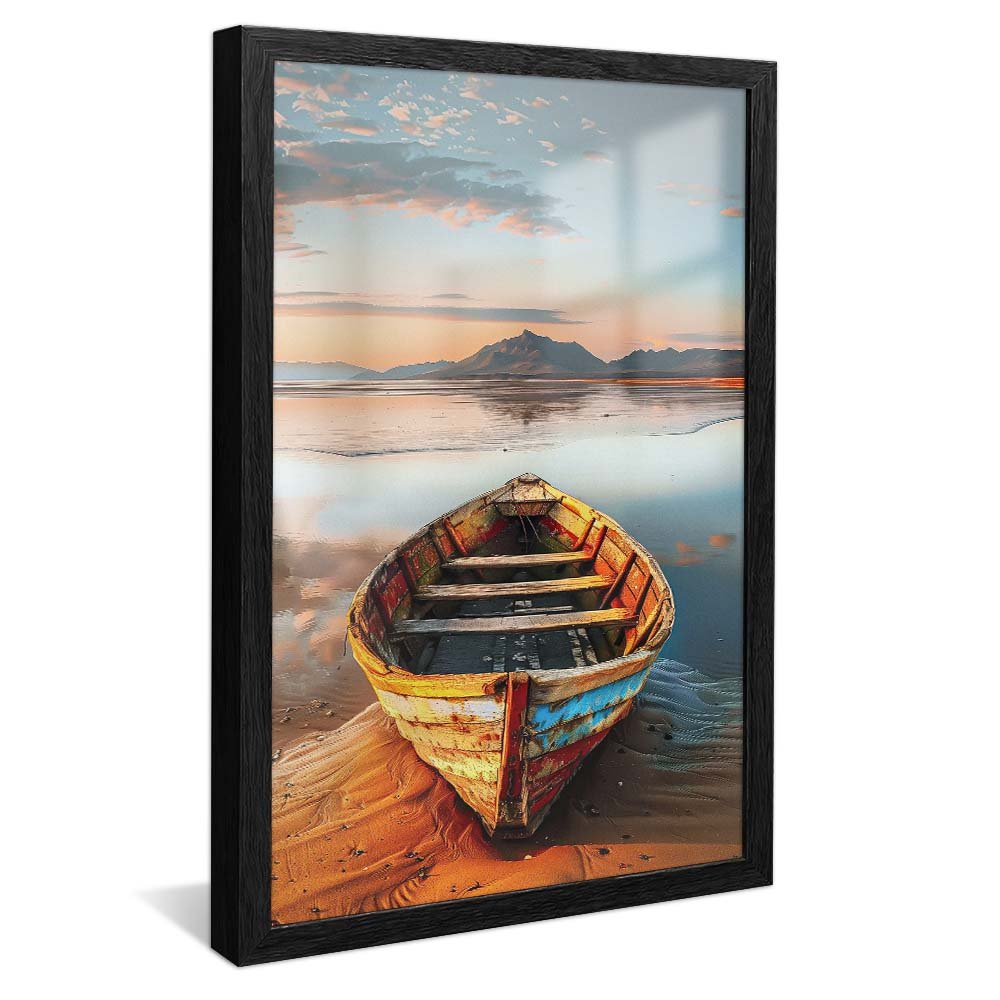 Canoe on the Sand Canvas