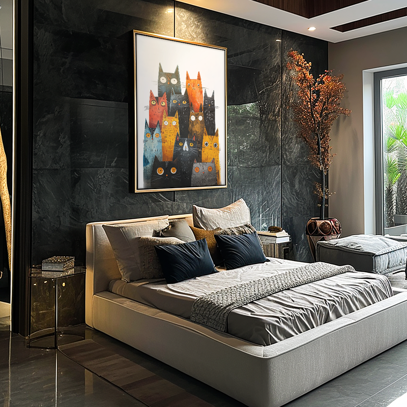 Cats Neighborhood V1146 Canvas