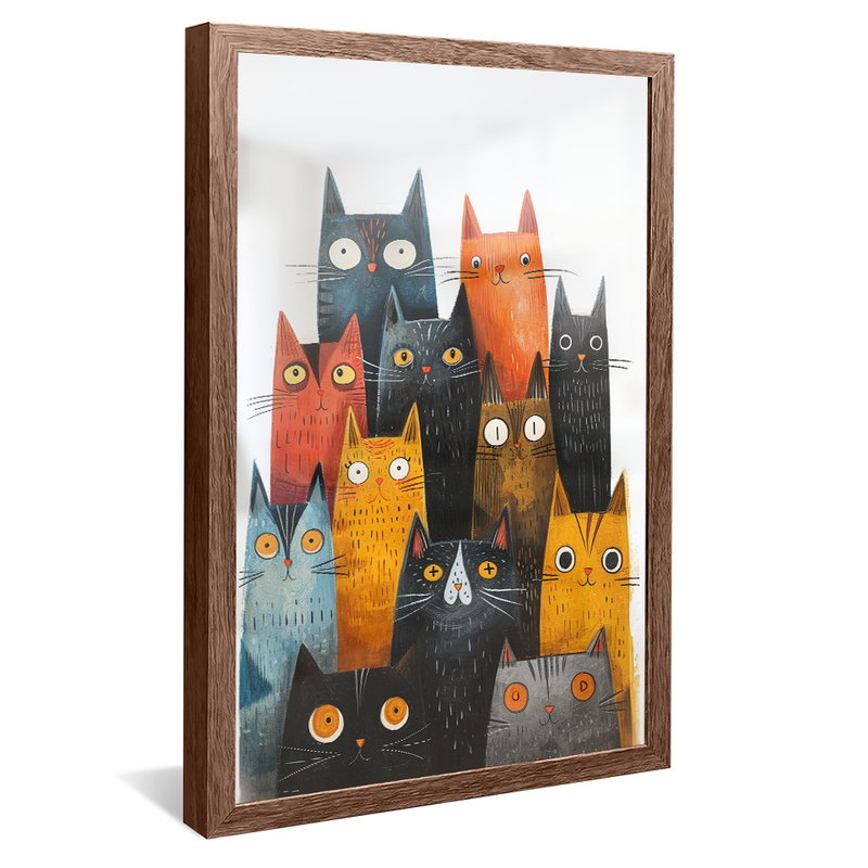 Cats Neighborhood V1146 Canvas
