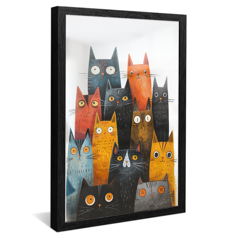 Cats Neighborhood V1146 Canvas