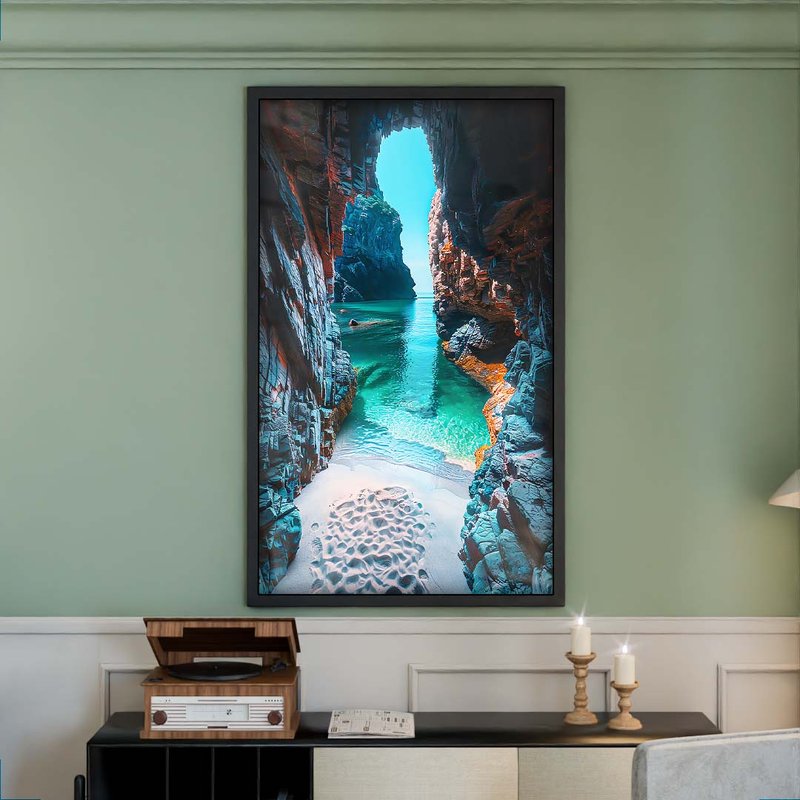 Cave and Beach V1808 Canvas