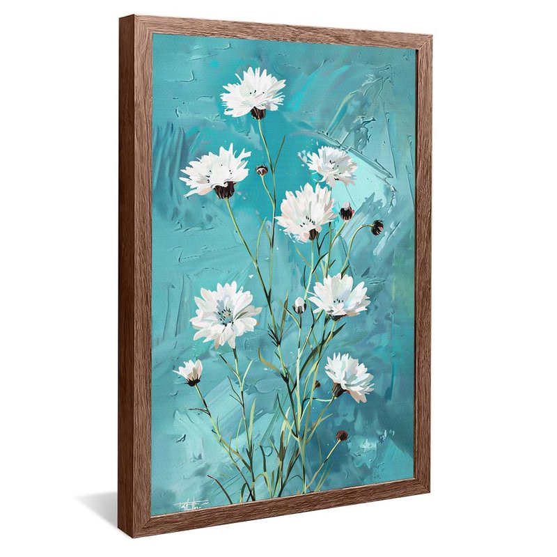 Centaurea White V1669 Canvas