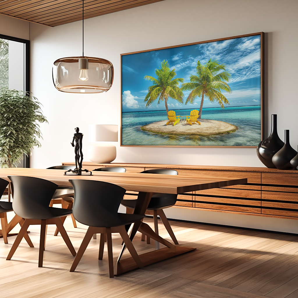 Chairs on the Island V1197 Canvas