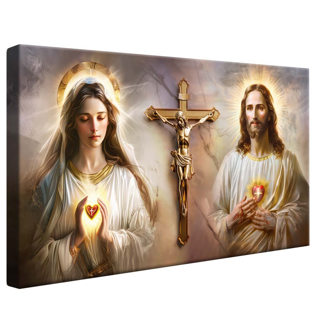 Christ and Our Lady Canvas