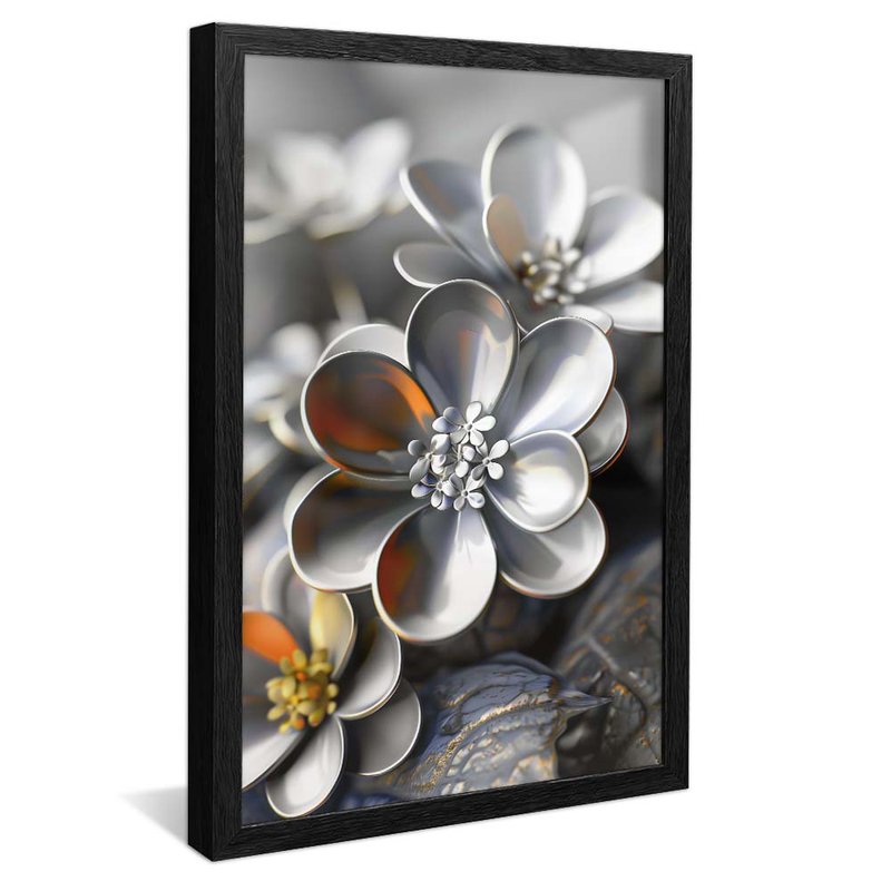 Chrome Floral V1700 Canvas