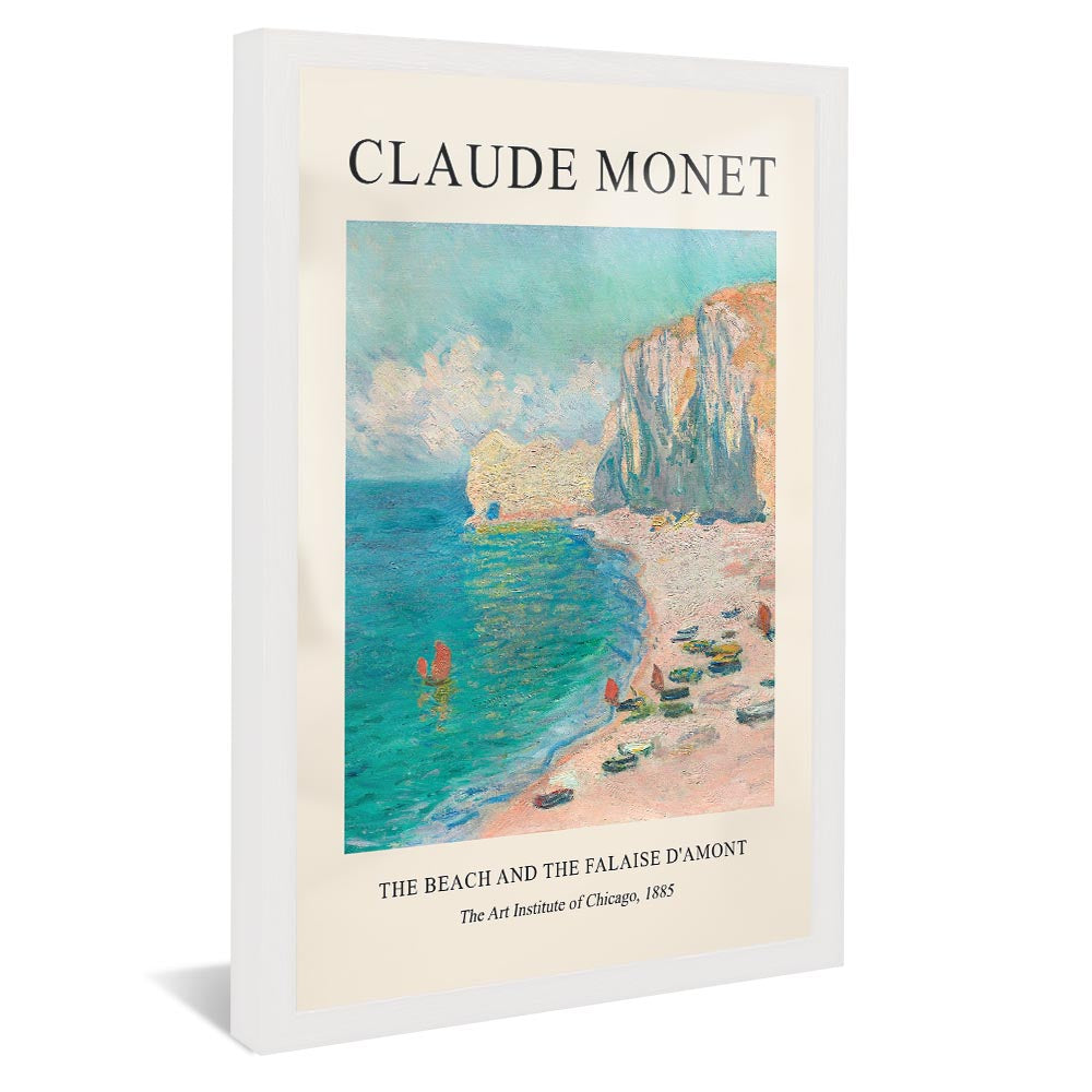 Claude Monet The Beach And The Falaise V2381 Canvas