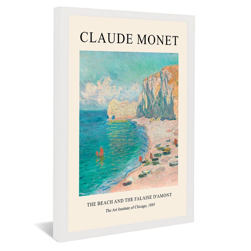 Claude Monet The Beach And The Falaise V2381 Canvas