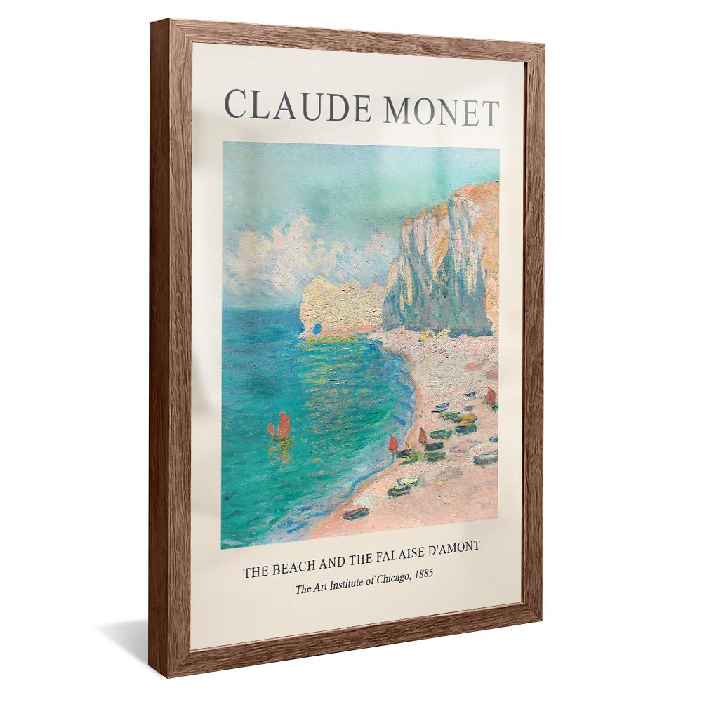 Claude Monet The Beach And The Falaise V2381 Canvas
