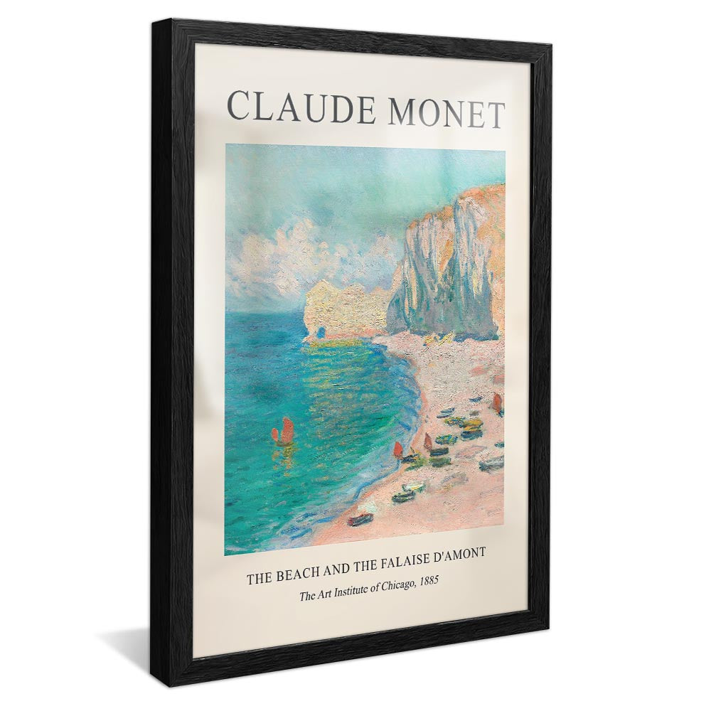 Claude Monet The Beach And The Falaise V2381 Canvas