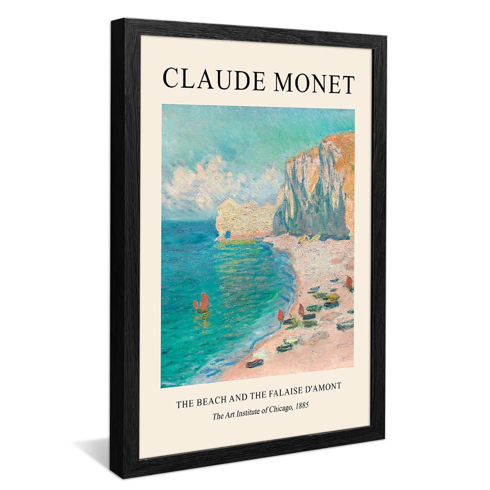 Claude Monet The Beach And The Falaise V2381 Canvas