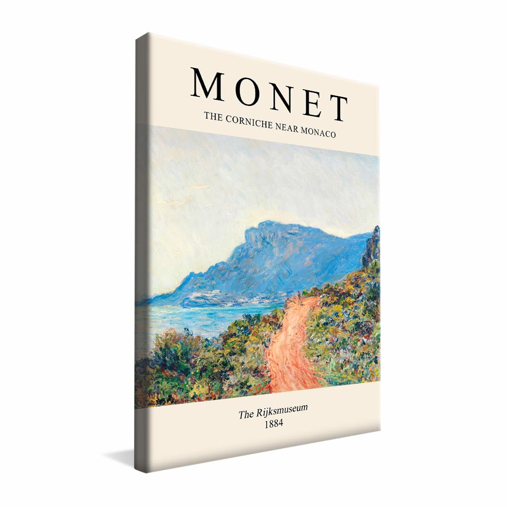 Claude Monet The Corniche Near Monaco V2380 Canvas