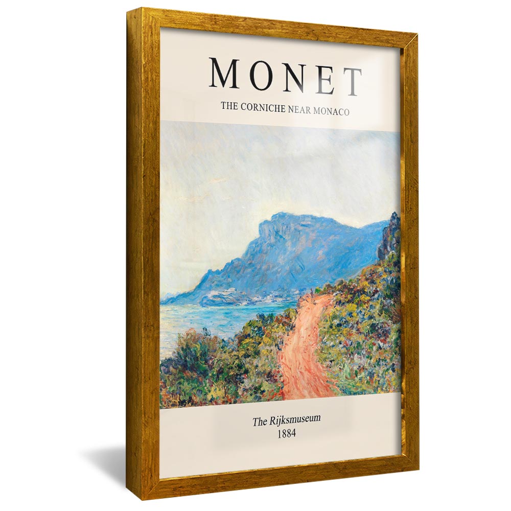 Claude Monet The Corniche Near Monaco V2380 Canvas