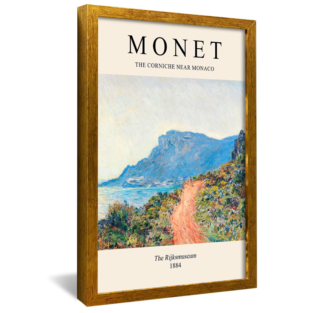 Claude Monet The Corniche Near Monaco V2380 Canvas