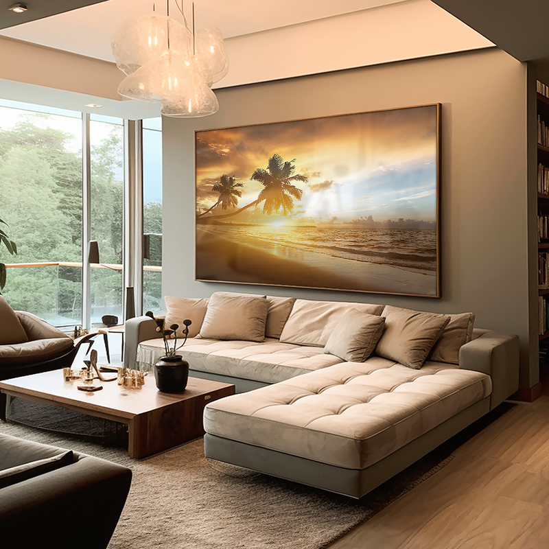 Coconut Trees in the Sunset V886 Canvas