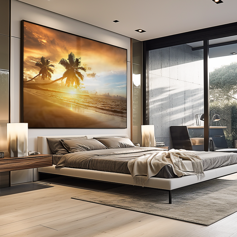 Coconut Trees in the Sunset V886 Canvas