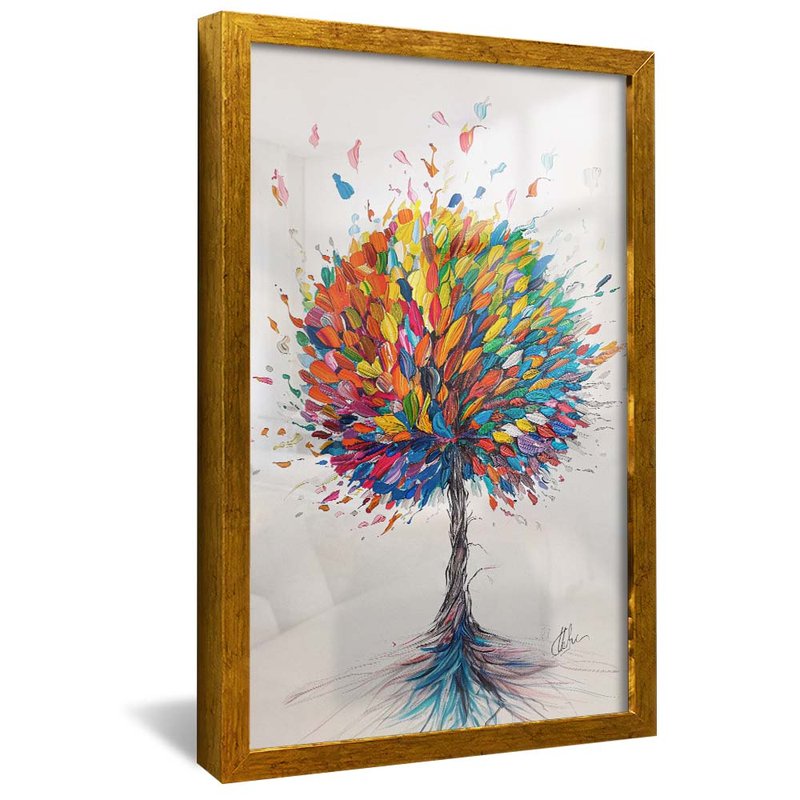 Color Explosion Tree V1934 Canvas