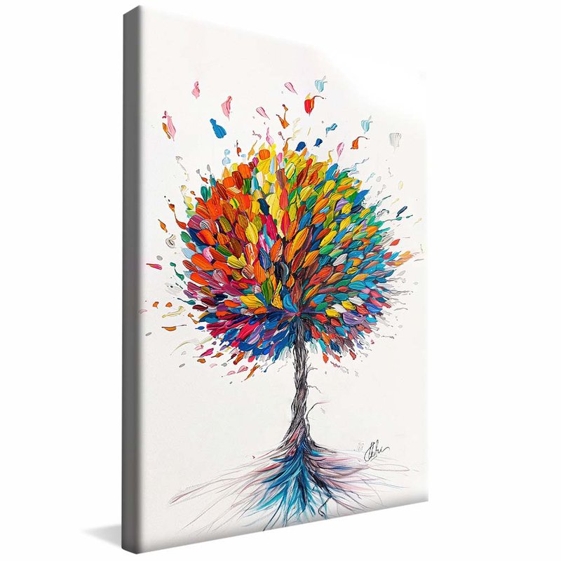 Color Explosion Tree V1934 Canvas