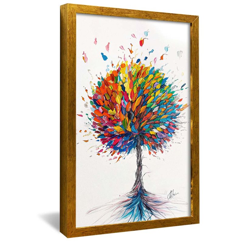 Color Explosion Tree V1934 Canvas