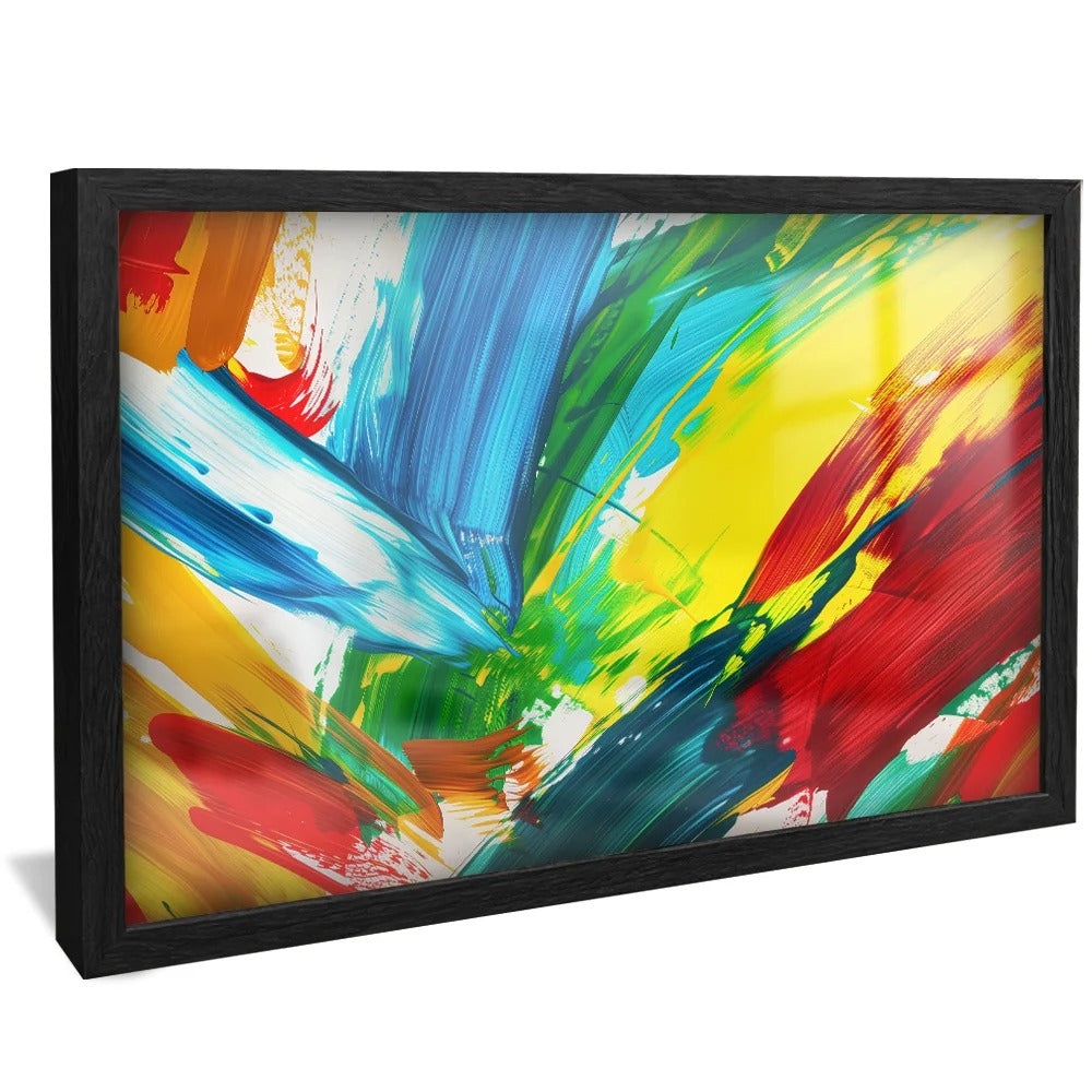 Colorful Brush Strokes Decorative Canvas V1351