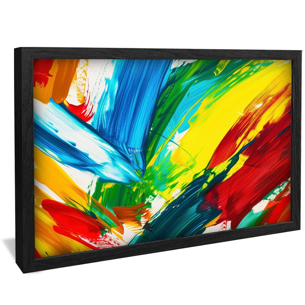 Colorful Brush Strokes Decorative Canvas V1351