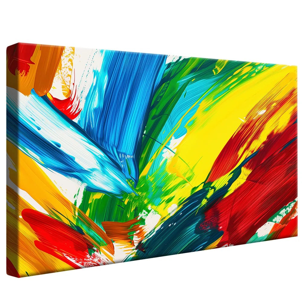 Colorful Brush Strokes Decorative Canvas V1351