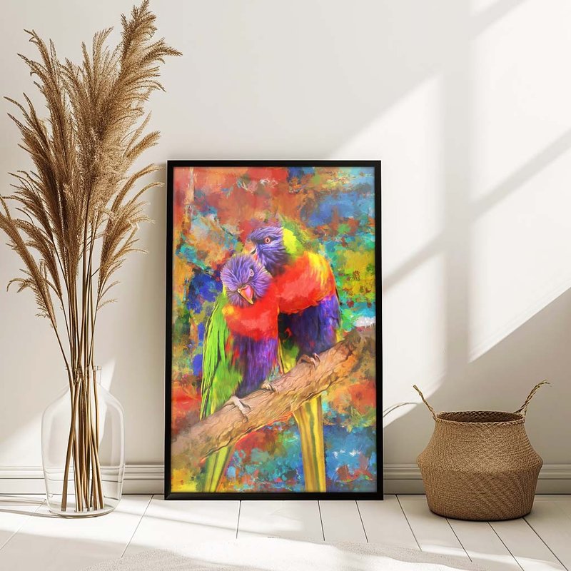 Colorful Canarinhos V1695 Canvas