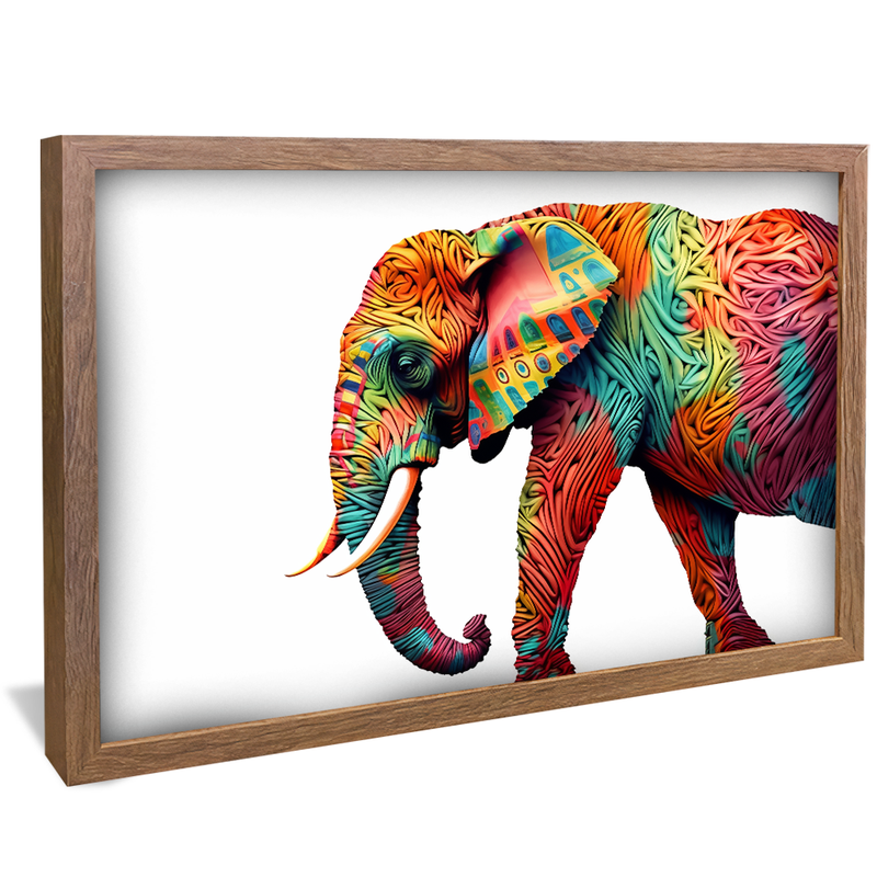 Colorful Elephant V998 Canvas