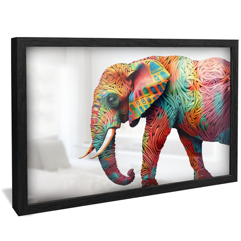 Colorful Elephant V998 Canvas