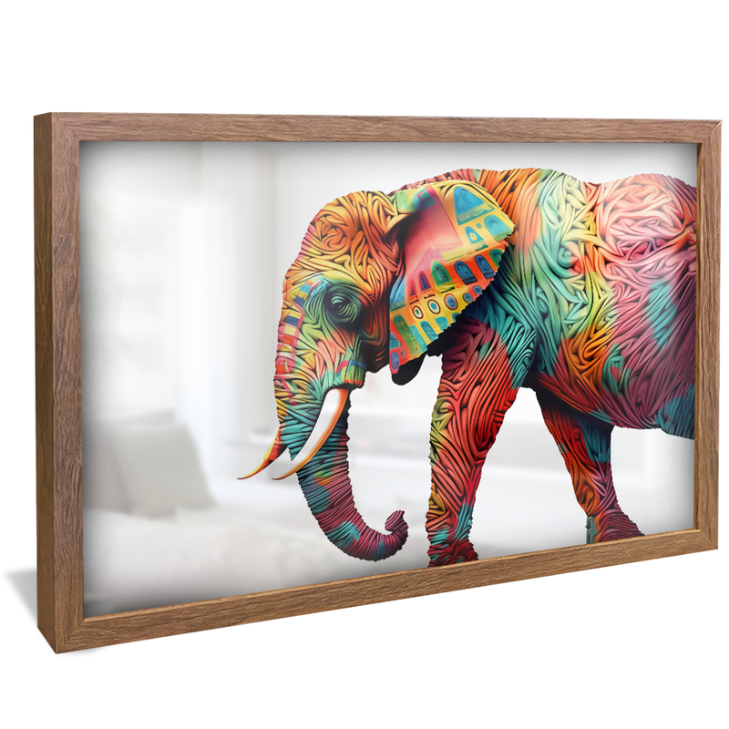 Colorful Elephant V998 Canvas