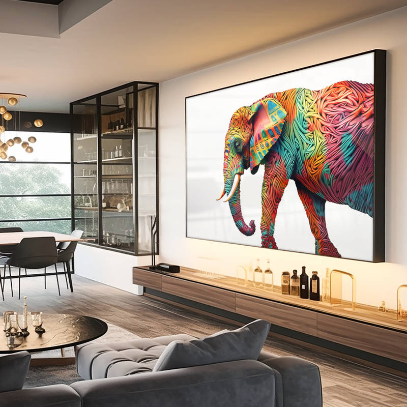 Colorful Elephant V998 Canvas