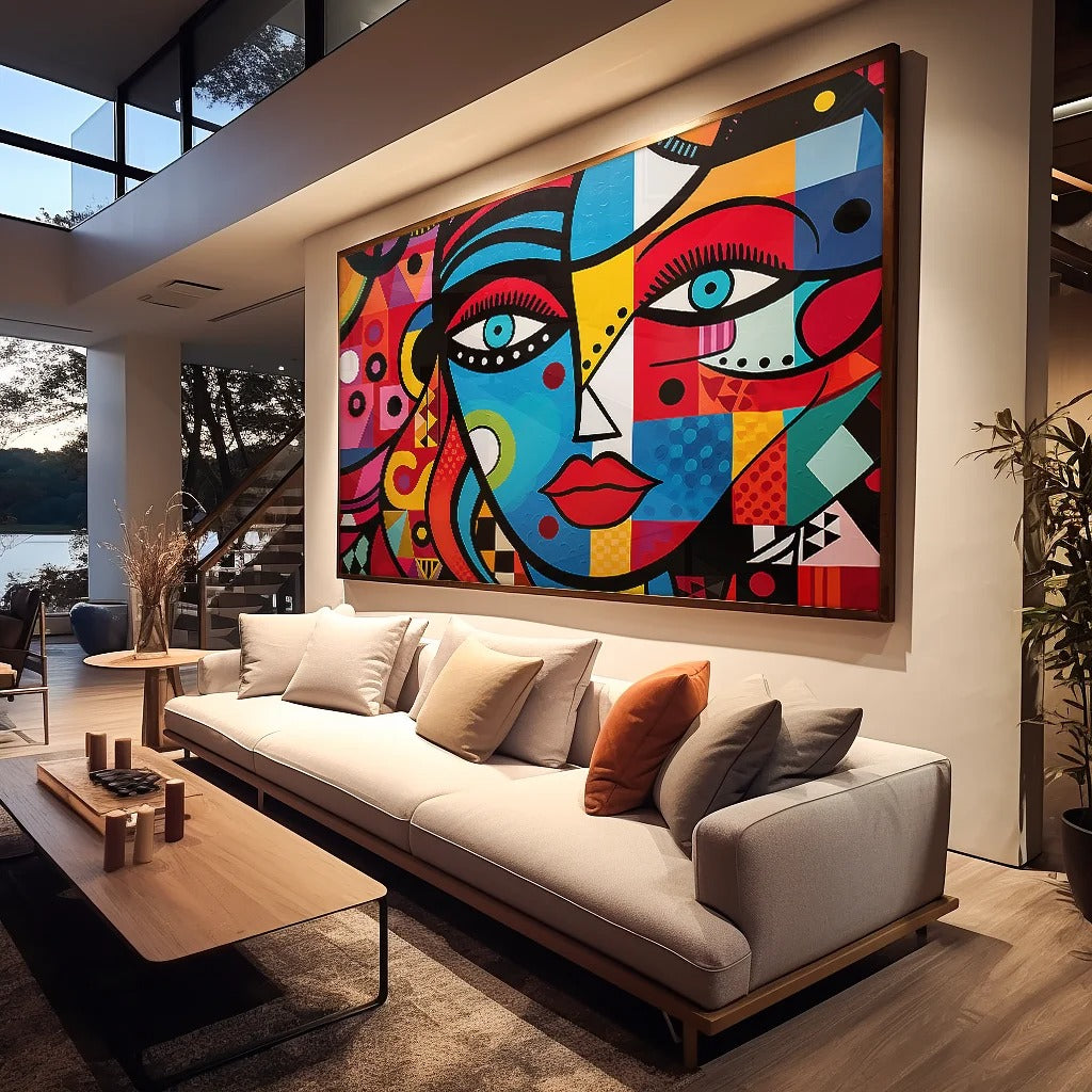 Colorful Face Canvas