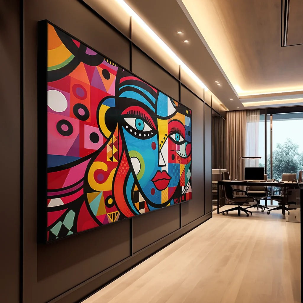 Colorful Face Canvas