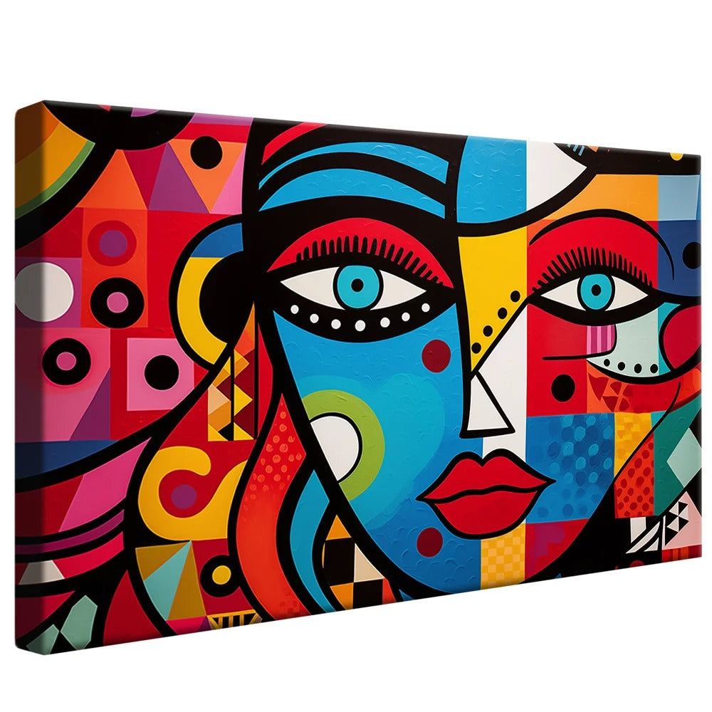 Colorful Face Canvas
