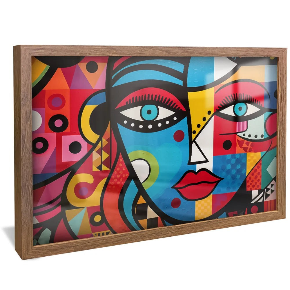 Colorful Face Canvas