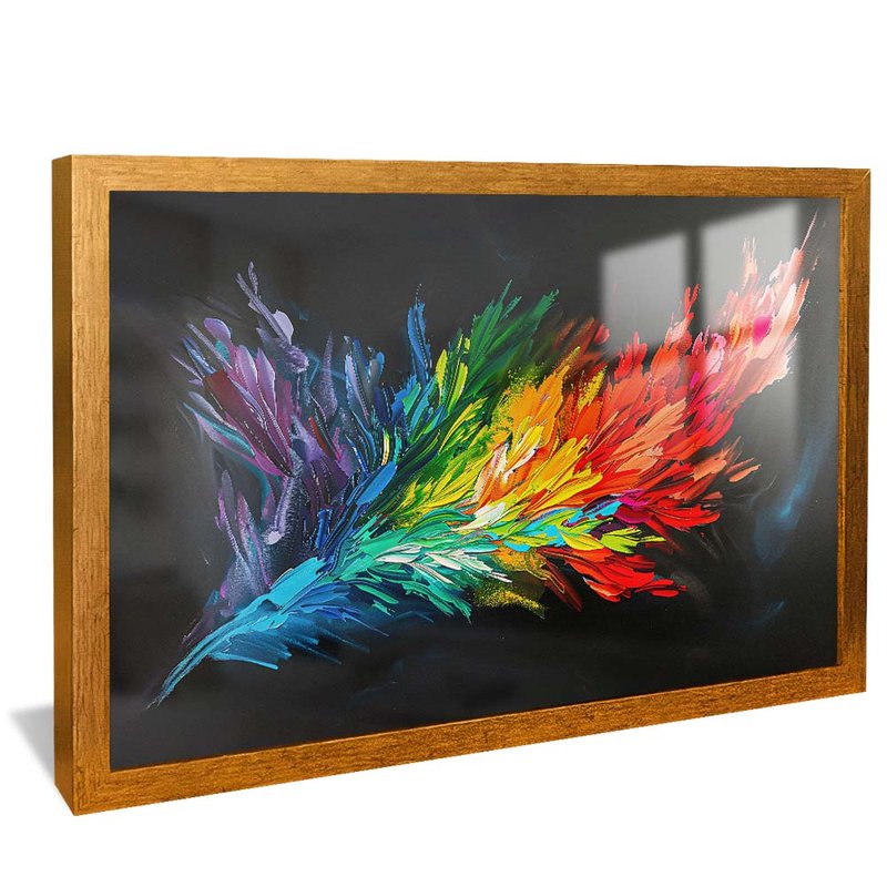 Colorful Feathers Explosion V1937 Canvas