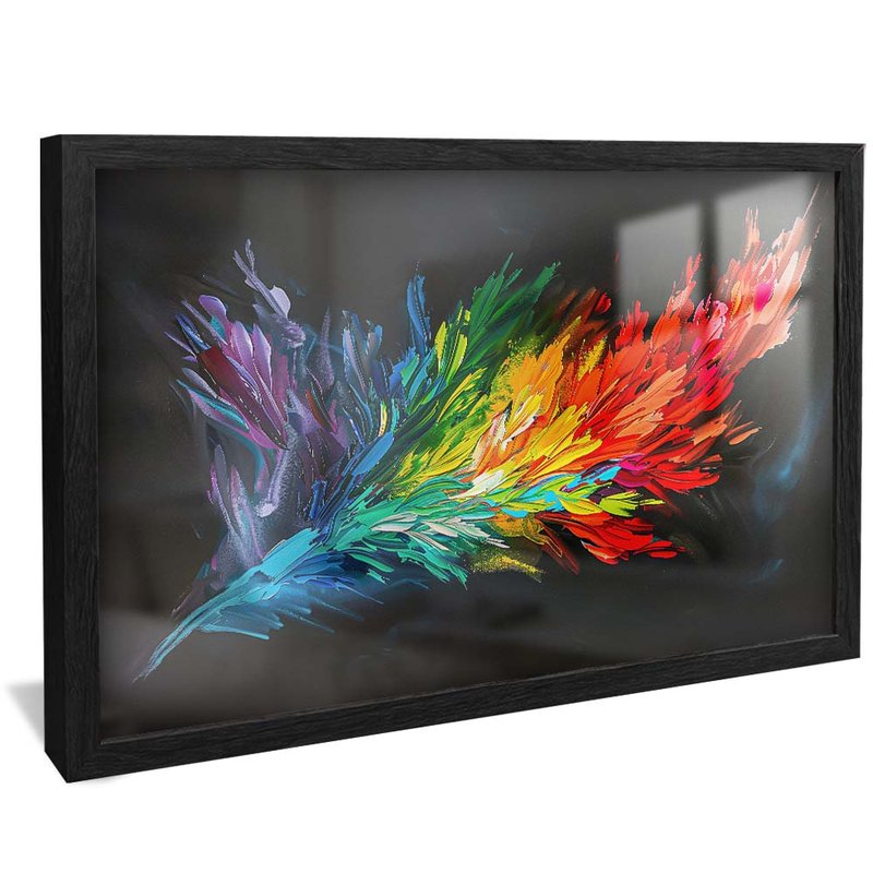 Colorful Feathers Explosion V1937 Canvas