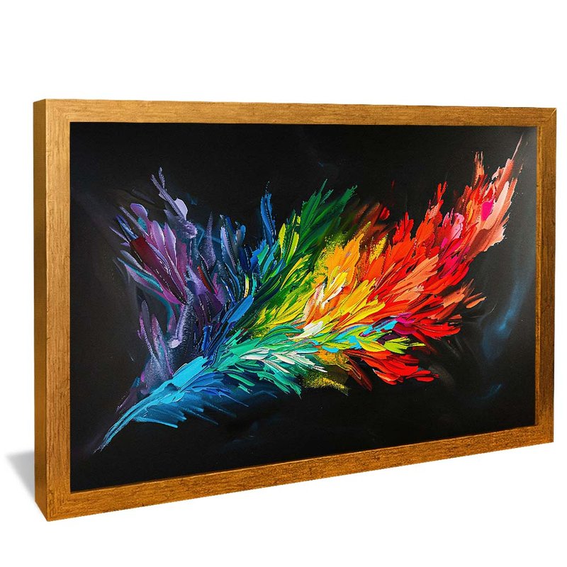 Colorful Feathers Explosion V1937 Canvas